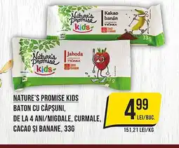 Mega Image NATURE'S PROMISE Kids Baton cu căpşuni Ofertă