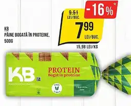 Mega Image KB Pâine bogată în proteine Ofertă