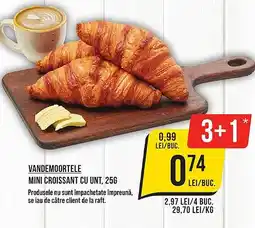 Mega Image Vandemoortele Mini croissant cu unt Ofertă