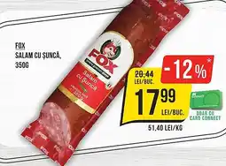 Mega Image FOX Salam cu şuncă Ofertă