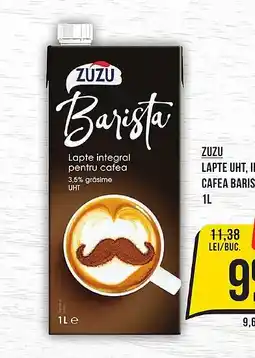 Mega Image ZUZU Lapte uht, integral, pentru cafea barista, 3.5% grăsime Ofertă