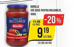 Mega Image BARILLA Sos base pentru bologneze Ofertă