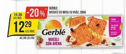 Mega Image GERBLE Biscuiți cu musli şi ovăz Ofertă
