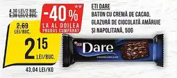 Mega Image ETI Dare Baton cu cremă de cacao Ofertă