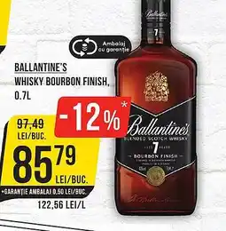 Mega Image BALLANTINE'S Whisky bourbon finish Ofertă