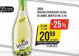 Mega Image ZAREA Cocktail efervescent, cu suc de lămâie, mentă şi soc Ofertă