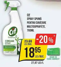 Mega Image CIF Spray spumă pentru curăţare multisuprafeţe Ofertă