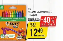 Mega Image BIC Creioane colorate cerate Ofertă