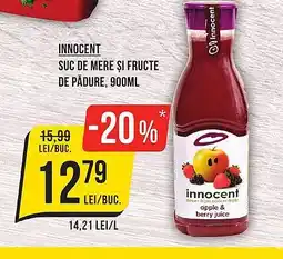 Mega Image INNOCENT Suc de mere și fructe de pădure Ofertă