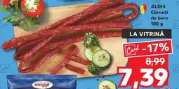 Kaufland ALDIS Cârnați de bere 100 g Ofertă