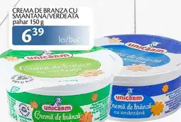 Unicarm Crema de branza cu smantana/verdeata pahar Ofertă
