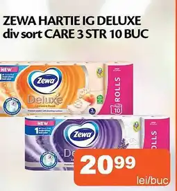 Unicarm Zewa hartie ig deluxe div sort care Ofertă