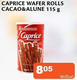 Unicarm Caprice wafer rolls cacao&alune Ofertă