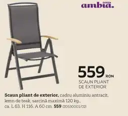 XXXLutz Scaun pliant de exterior Ofertă