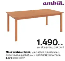 XXXLutz Masă pentru grădină Ofertă