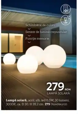XXXLutz Lampă solară Ofertă