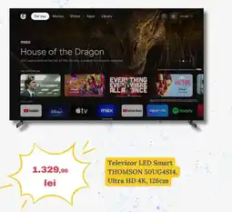 Media Galaxy Televizor LED Smart THOMSON 50UG4S14, Ultra HD 4K, 126cm Ofertă