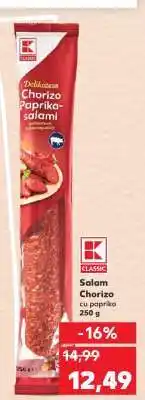 Kaufland Salam Chorizo cu paprika Ofertă