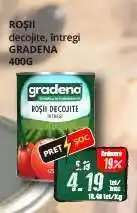 Diana Supermarket ROȘII decojite, întregi GRADENA 400G Ofertă