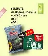 Diana Supermarket SEMINȚE de floarea soarelui cu/fără sare BEST Ofertă