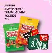 Diana Supermarket JELEURI diverse arome YUMMI GUMMI ROSHEN 70G Ofertă