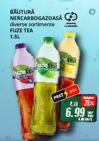 Diana Supermarket BĂUTURĂ NECARBOGAZOASĂ diverse sortimente FUZE TEA 1.5L Ofertă