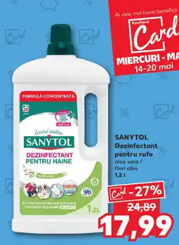 Kaufland SANYTOL Dezinfectant pentru rufe Ofertă