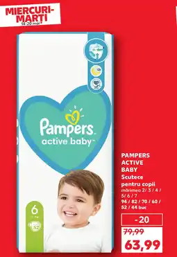 Kaufland PAMPERS Active Baby Scutece pentru copii Ofertă
