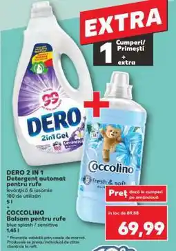 Kaufland DERO 2 IN 1 + COCCOLINO Ofertă