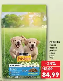 Kaufland FRISKIES Hrană uscată pentru câini junior 8 kg Ofertă