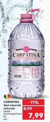 Kaufland CARPATINA Apă minerală naturală Ofertă