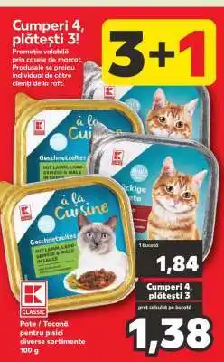 Kaufland Pate / Tocană pentru pisici Ofertă