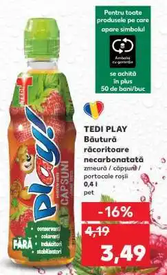 Kaufland TEDI PLAY Băutură răcoritoare necarbonatată Ofertă