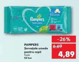Kaufland PAMPERS Şerveţele umede pentru copii Ofertă