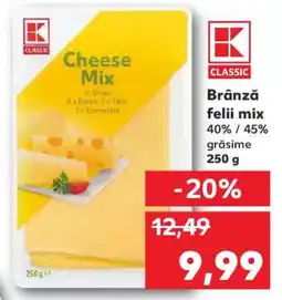 Kaufland Brânză felii mix Ofertă