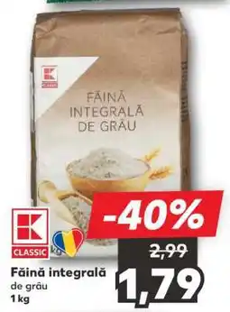 Kaufland Făină integrală de grâu Ofertă