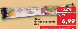 Kaufland FILLO Foi fine de plăcintă Ofertă