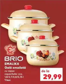 Kaufland Oală emailată BRIO EMALIKA Ofertă