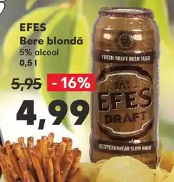 Kaufland EFES Bere blondă Ofertă