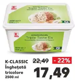 Kaufland K-CLASSIC Înghețată tricolore Ofertă