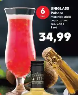 Kaufland UNIGLASS Pahare Ofertă