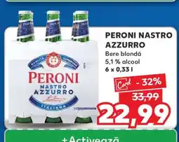 Kaufland PERONI NASTRO AZZURRO Ofertă