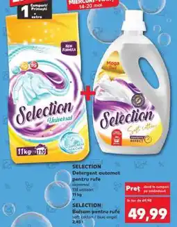 Kaufland SELECTION Detergent automat + Balsam pentru rufe Ofertă