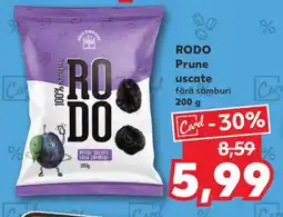 Kaufland RODO Prune uscate fără sâmburi 200 g Ofertă