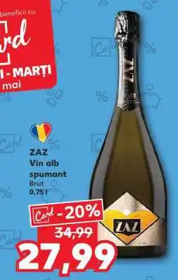Kaufland ZAZ Vin alb spumant Brut Ofertă