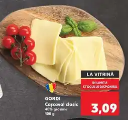 Kaufland GORDI Cașcaval clasic Ofertă