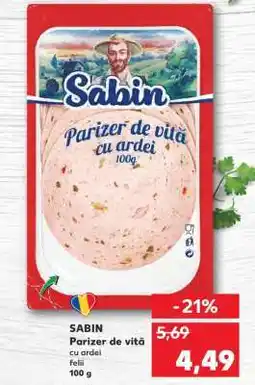 Kaufland SABIN Parizer de vită Ofertă