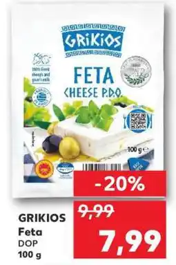 Kaufland GRIKIOS Feta DOP 100 g Ofertă
