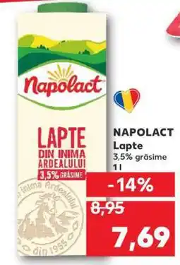 Kaufland NAPOLACT Lapte Ofertă