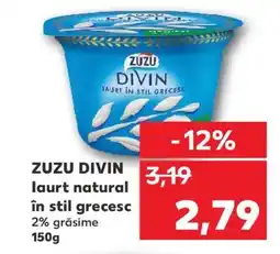 Kaufland ZUZU DIVIN Iaurt natural în stil grecesc Ofertă